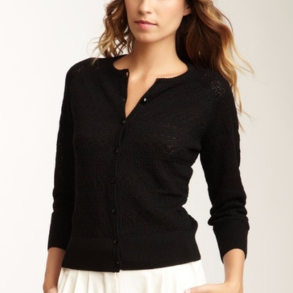 Trina Turk Sylvander Knit Cardigan, Merino Wool, L